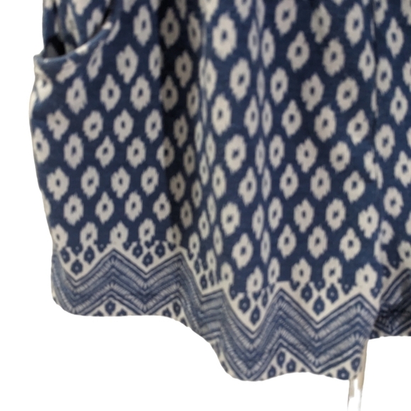 My style size small.  Strapless romper light weight blue  and white.gently worn. - Picture 3 of 5